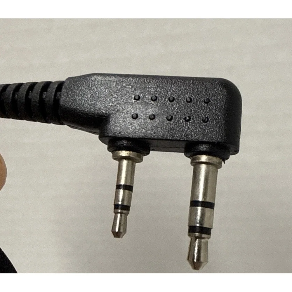 2-Pin HQRP Mic Headset Earpiece Radio Boafeng, Wouxun, and KayTom